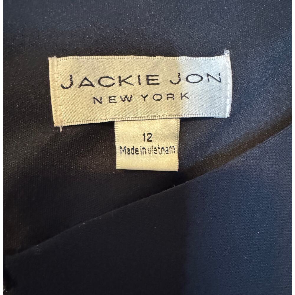 Jackie Jon New York Black Sheath-Size 12 - Picture 6 of 7